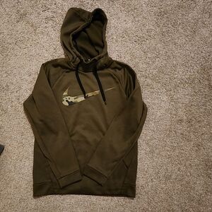 Nike Camo Logo Olive Hoodie